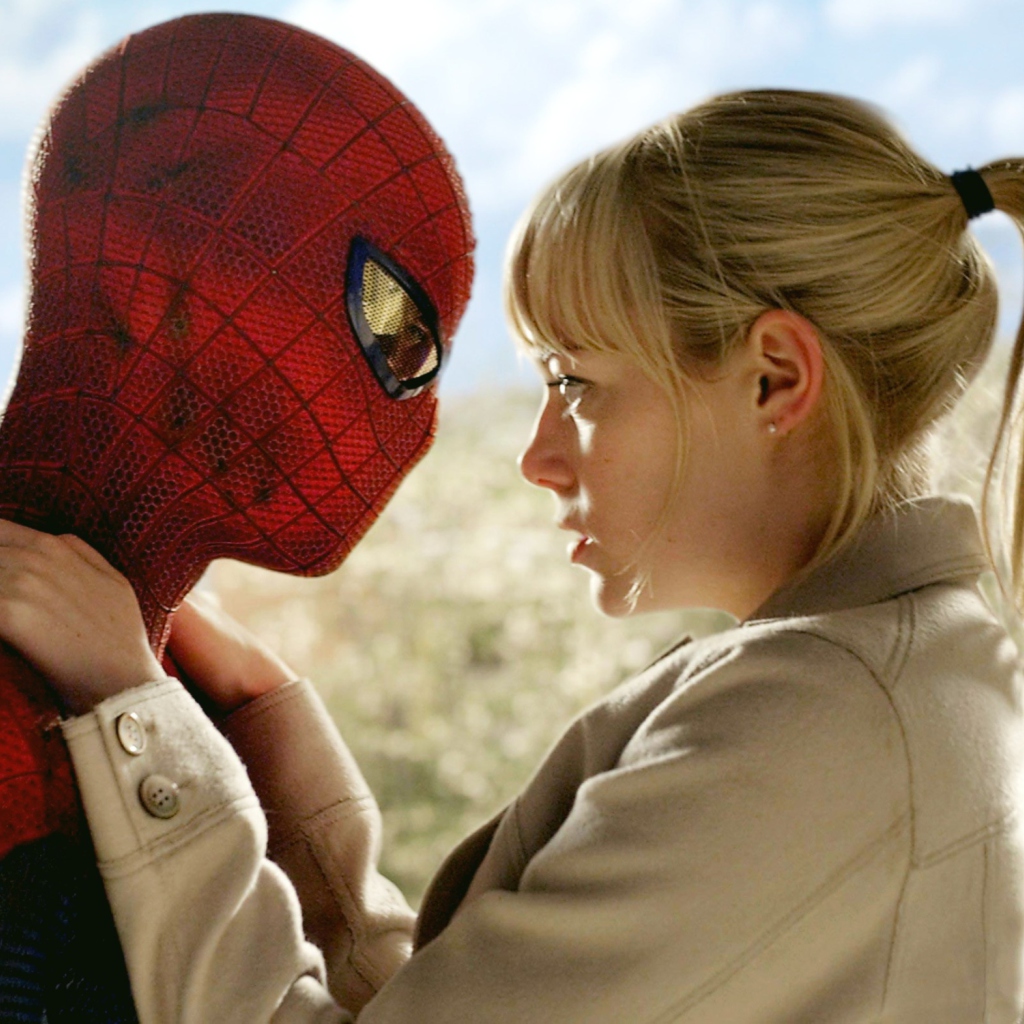 Fondo de pantalla Spider Man & Gwen Stacy 1024x1024