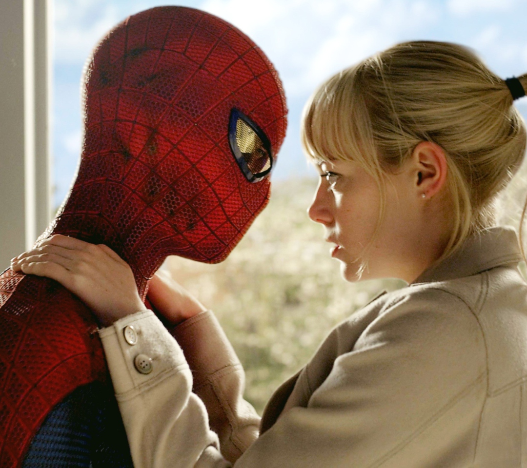 Fondo de pantalla Spider Man & Gwen Stacy 1080x960