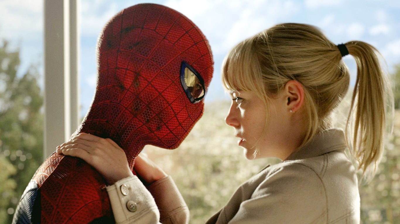 Spider Man & Gwen Stacy wallpaper 1366x768