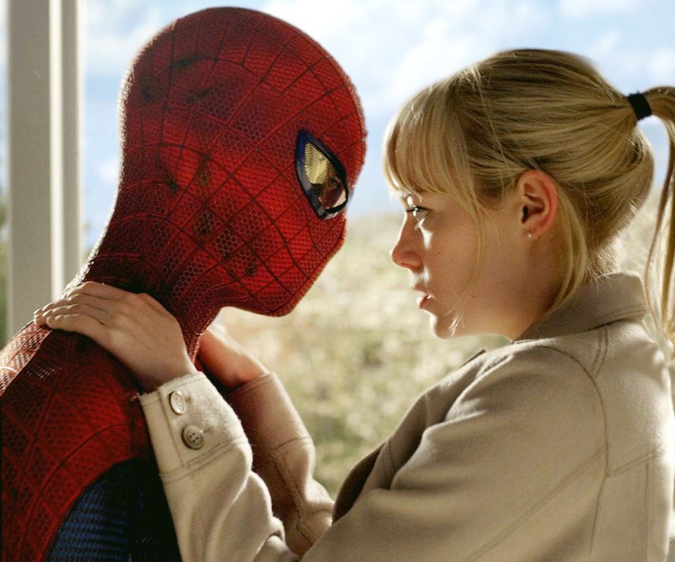 Spider Man & Gwen Stacy wallpaper 960x800