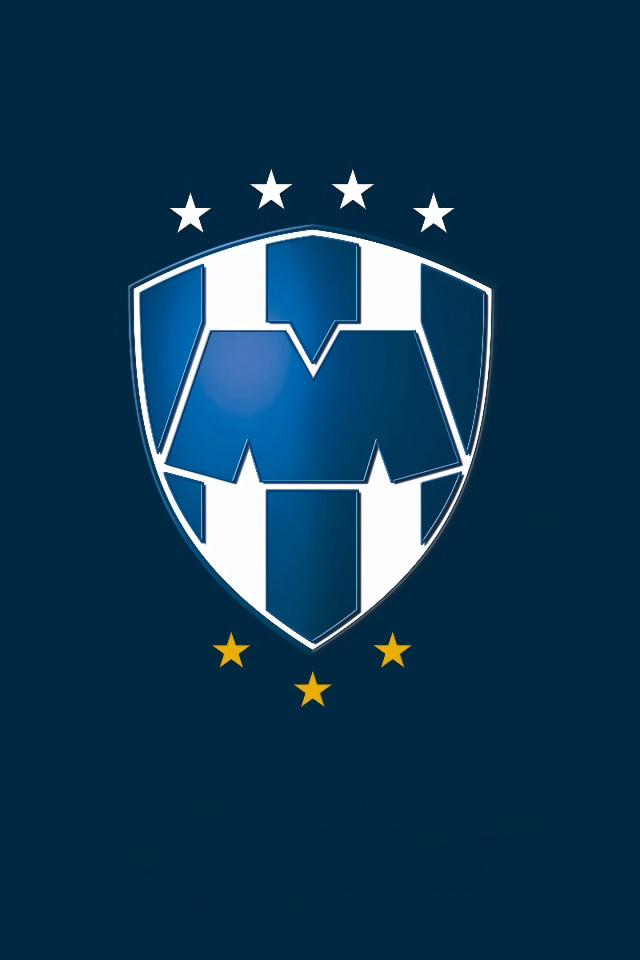 Fondo de pantalla Ecudo de rayados Club de Futbol Monterrey 640x960