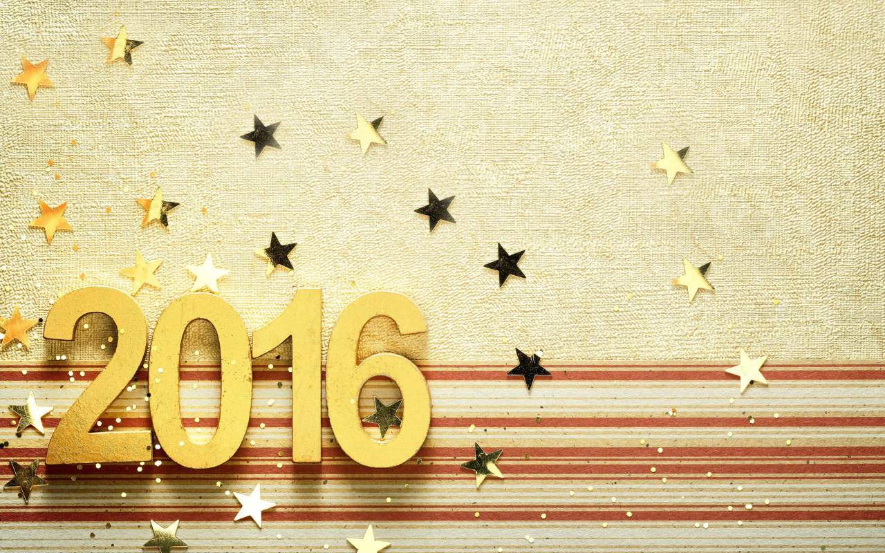 2016 New year Congratulations wallpaper 1280x800