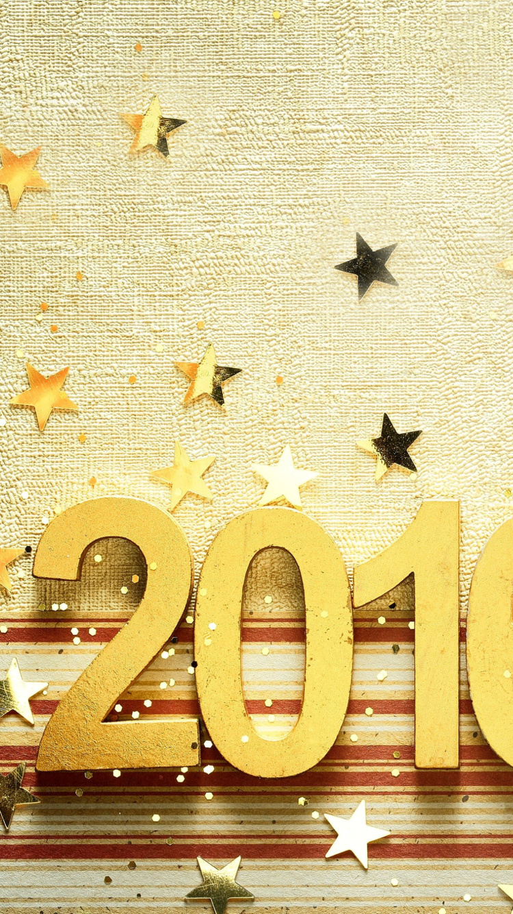 2016 New year Congratulations wallpaper 750x1334