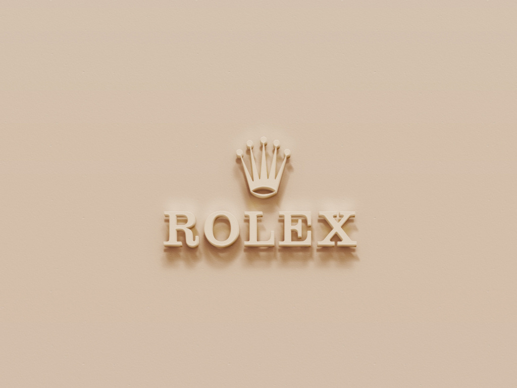 Rolex Golden Logo wallpaper 1024x768