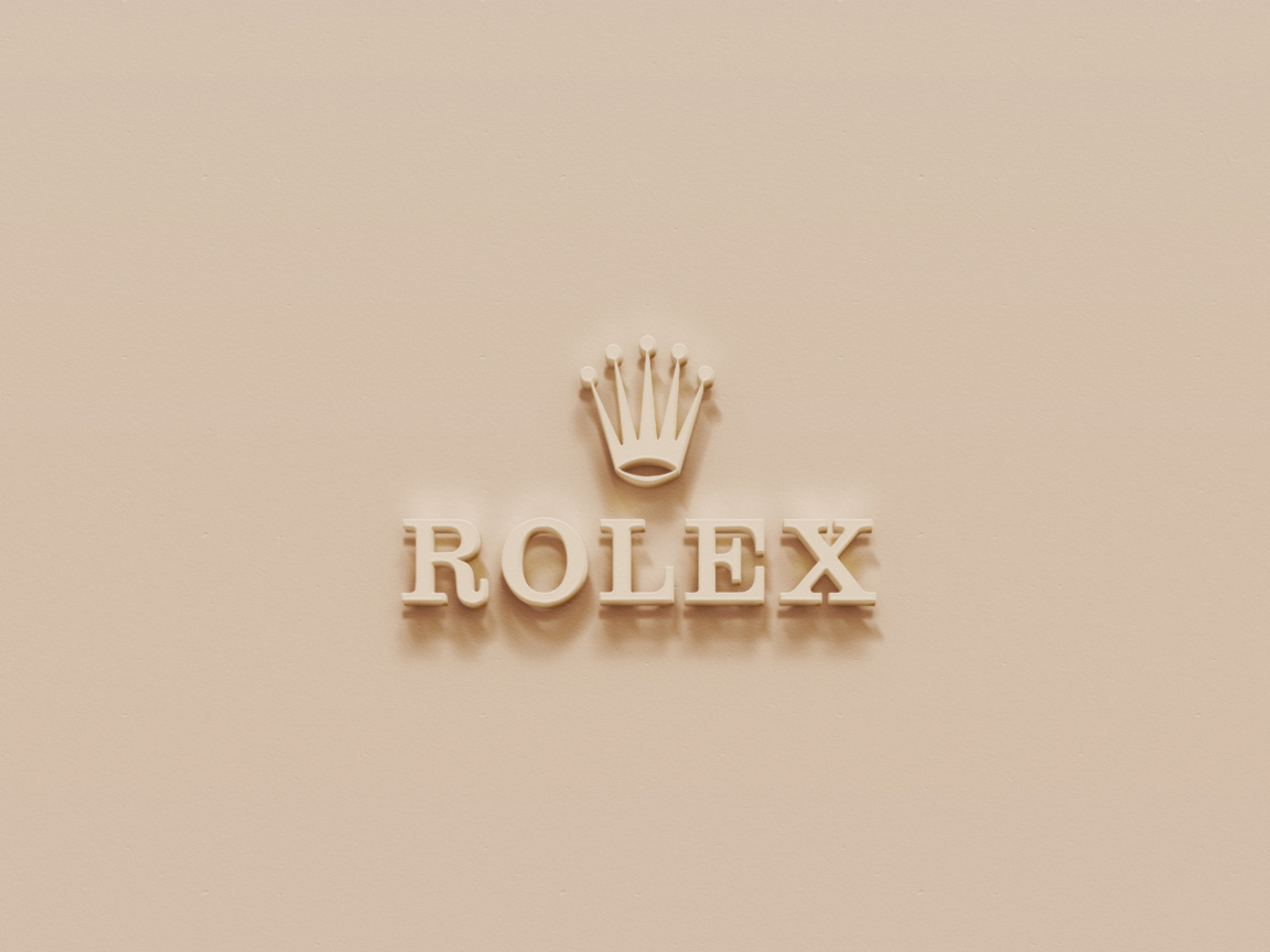 Sfondi Rolex Golden Logo 1152x864