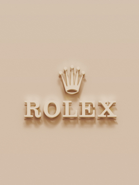 Rolex Golden Logo wallpaper 480x640