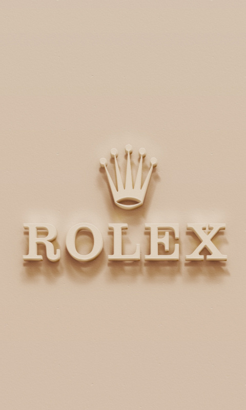 Fondo de pantalla Rolex Golden Logo 480x800
