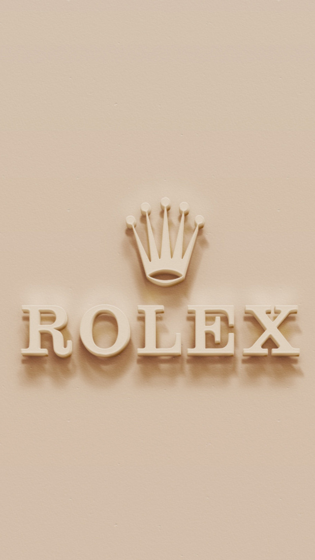 Обои Rolex Golden Logo 640x1136