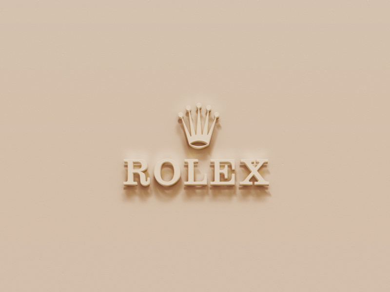 Das Rolex Golden Logo Wallpaper 800x600