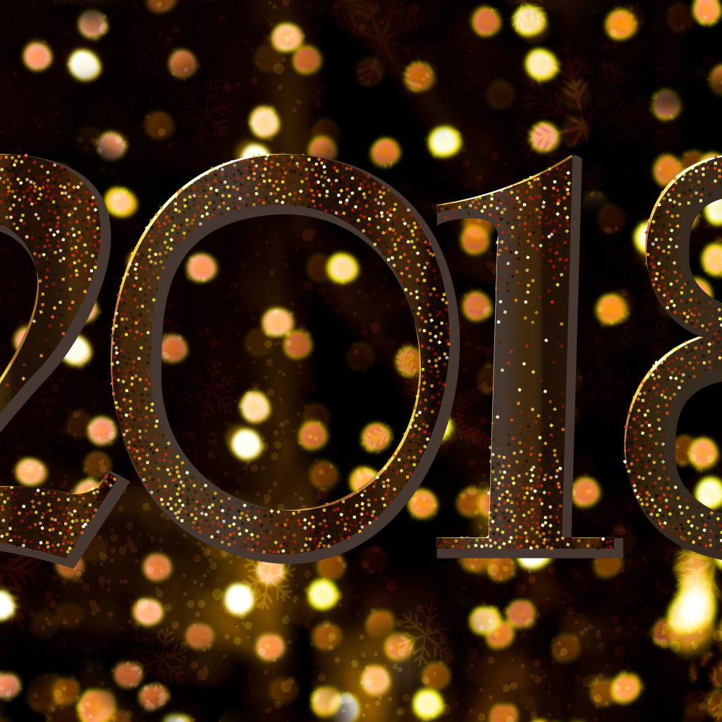 Fondo de pantalla 2018 New Year Texture 1024x1024