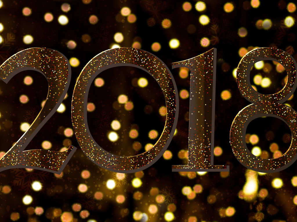 Sfondi 2018 New Year Texture 1024x768