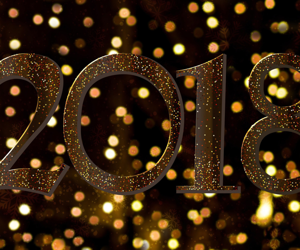 2018 New Year Texture wallpaper 960x800