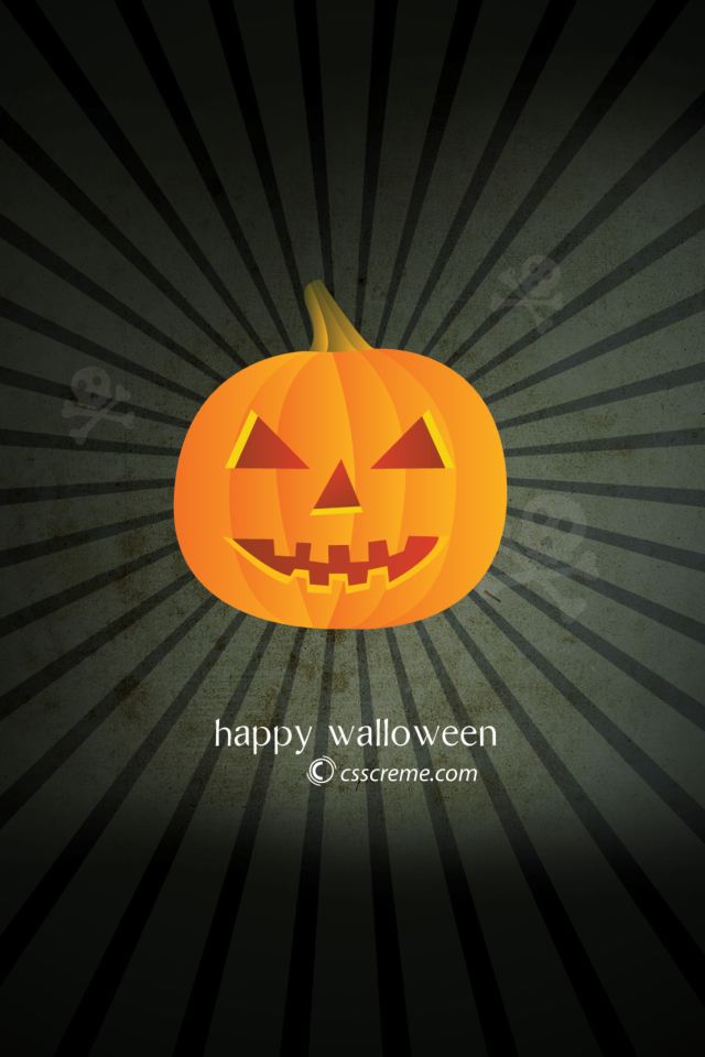 Das Halloween Pumpkin Wallpaper 640x960