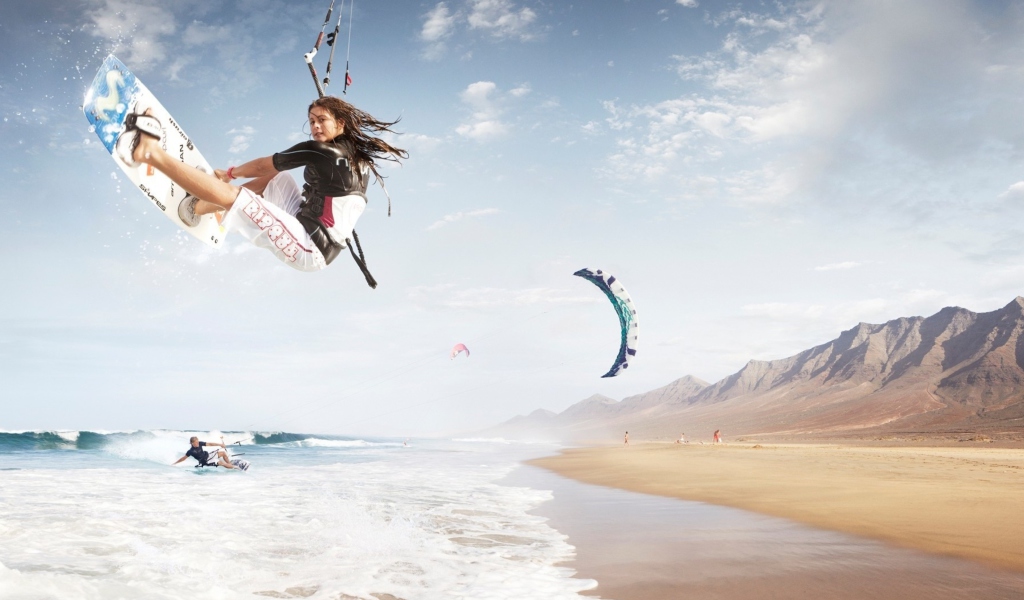 Kitesurf Girl screenshot #1 1024x600