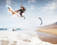 Обои Kitesurf Girl 220x176