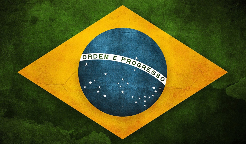 Обои Brazilian Flag 1024x600