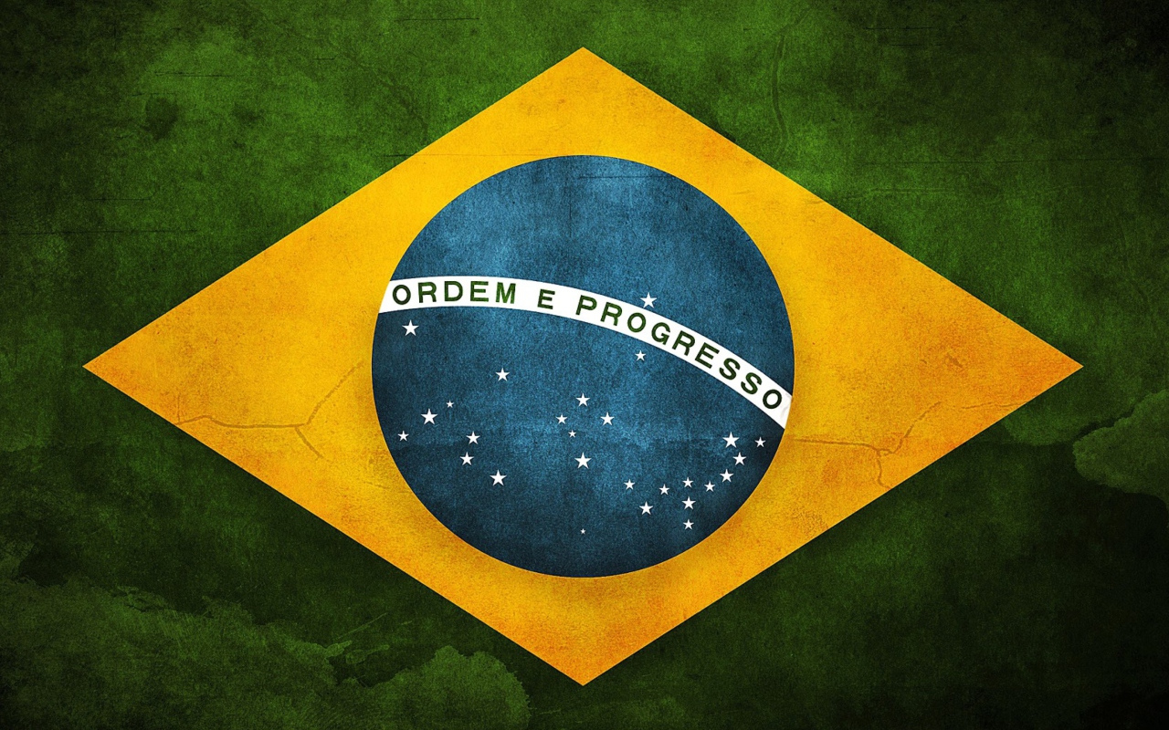 Brazilian Flag wallpaper 1280x800