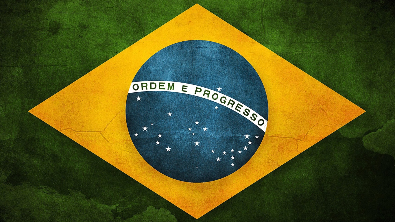 Sfondi Brazilian Flag 1366x768