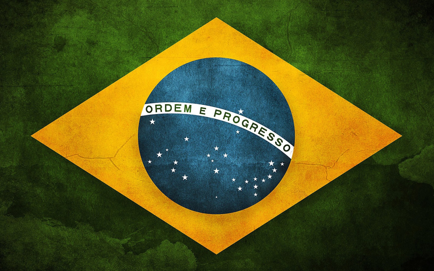 Brazilian Flag wallpaper 1680x1050