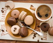 Chocolate And Coffee Macarons screenshot #1 176x144