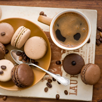 Chocolate And Coffee Macarons screenshot #1 208x208