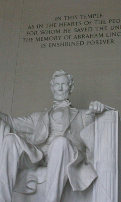 Das Lincoln Memorial Monument Wallpaper 240x400