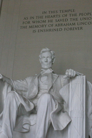 Das Lincoln Memorial Monument Wallpaper 320x480