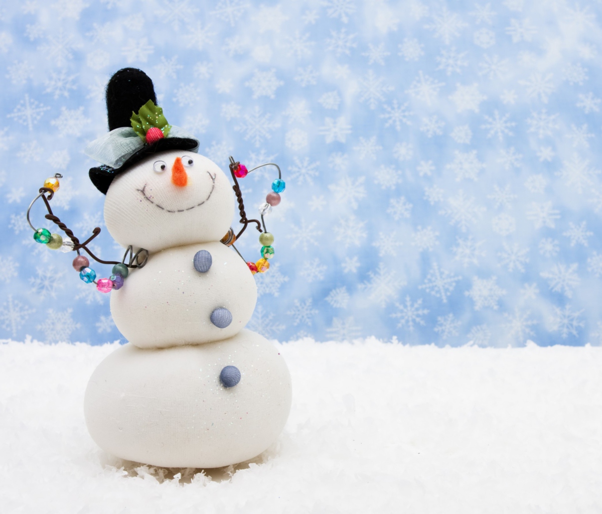 Funny Snowman wallpaper 1200x1024