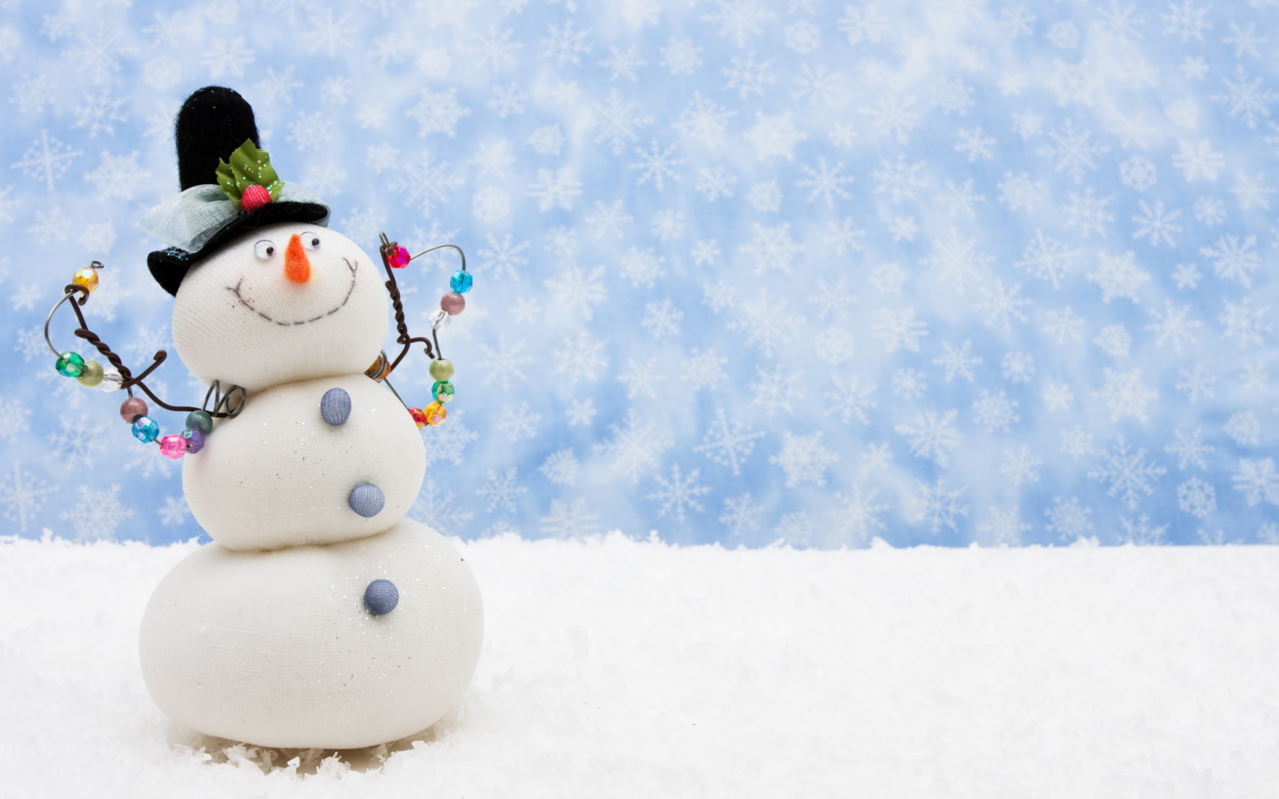 Funny Snowman wallpaper 2560x1600