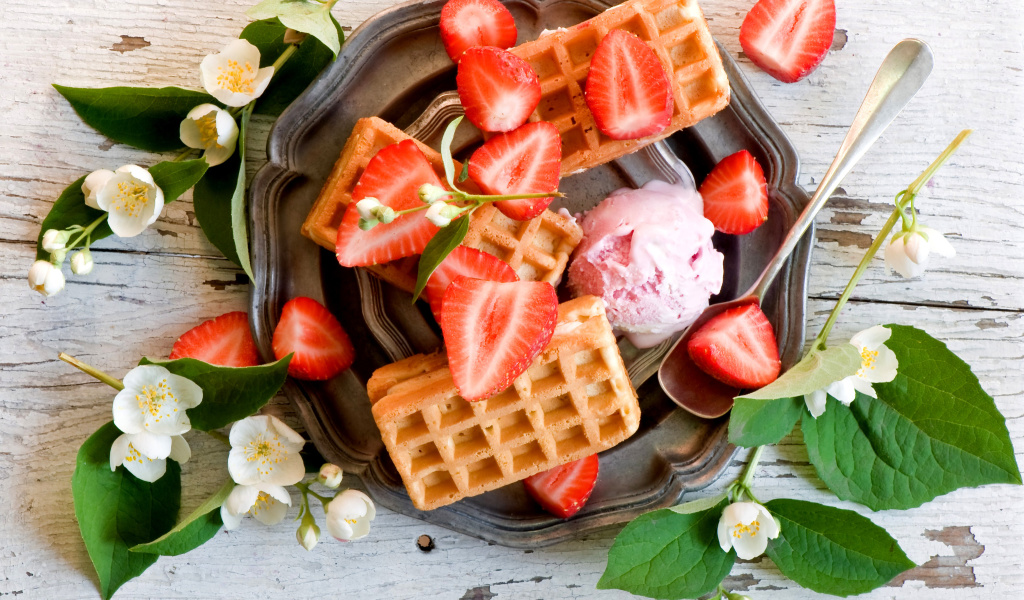 True Belgian Waffles wallpaper 1024x600