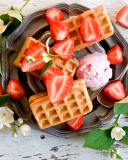 Das True Belgian Waffles Wallpaper 128x160