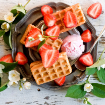 True Belgian Waffles wallpaper 208x208