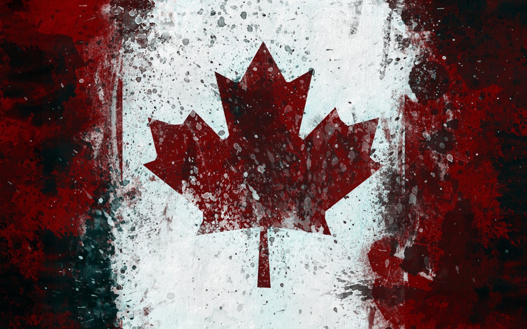 Das Canada Flag Wallpaper 1680x1050