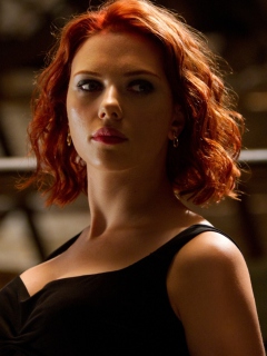 Обои The Avengers - Scarlett Johansson 240x320