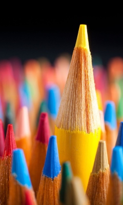 Обои Colorful Pencils 240x400