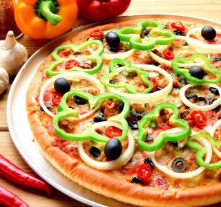 Tasty Hot Pizza - Obrázkek zdarma pro iPad 2
