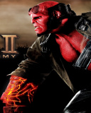 Hellboy II The Golden Army wallpaper 128x160