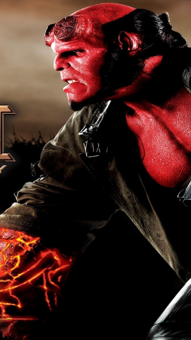 Hellboy II The Golden Army wallpaper 640x1136