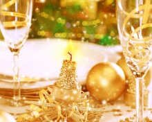 Gold Christmas Decorations screenshot #1 220x176