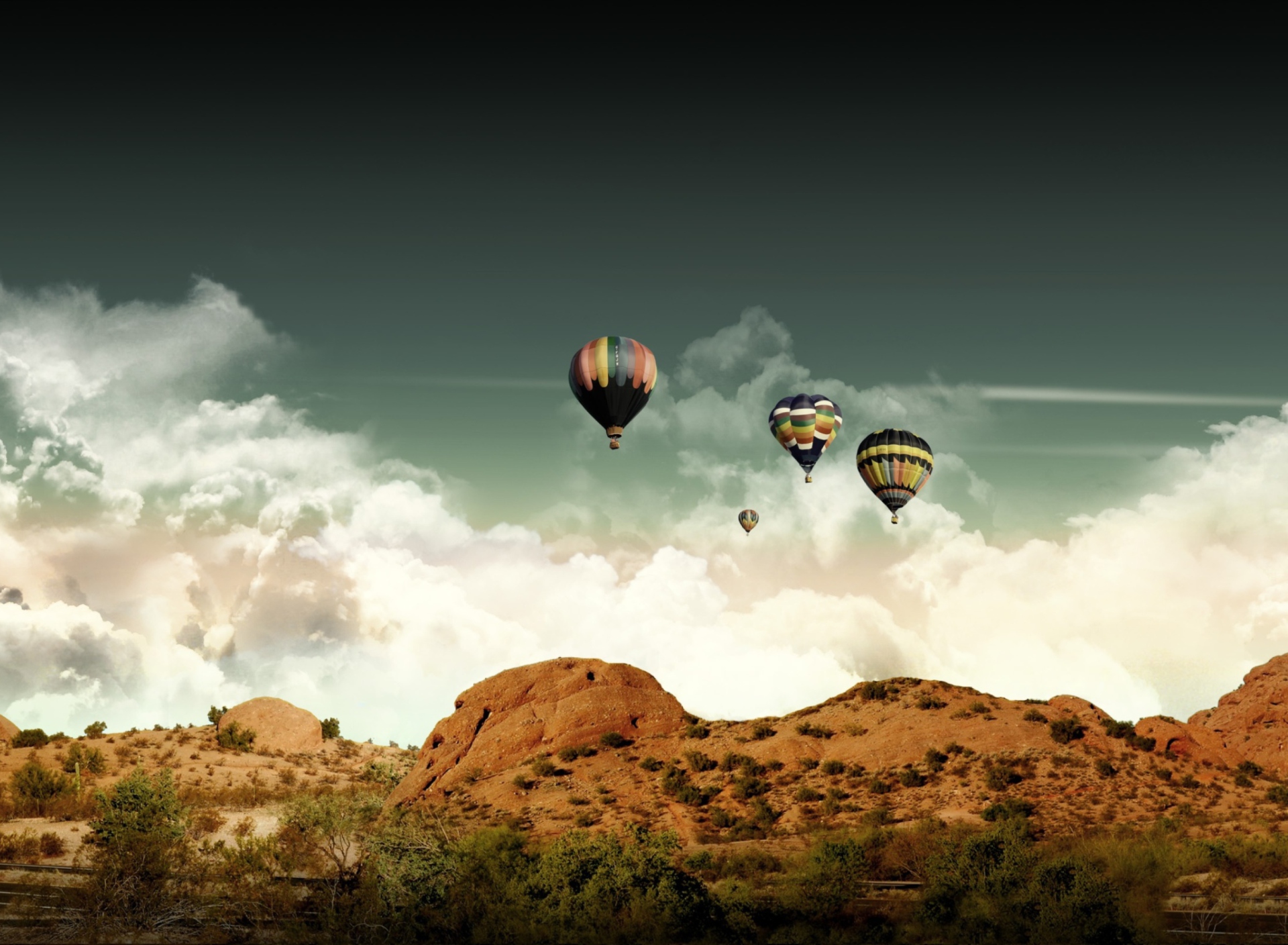 Ballons wallpaper 1920x1408