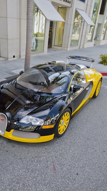 Das Bugatti Veyron Wallpaper 360x640