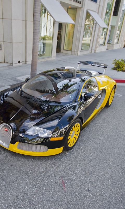 Das Bugatti Veyron Wallpaper 480x800