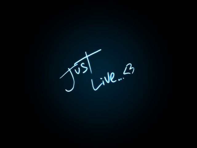 Fondo de pantalla Just Live 640x480