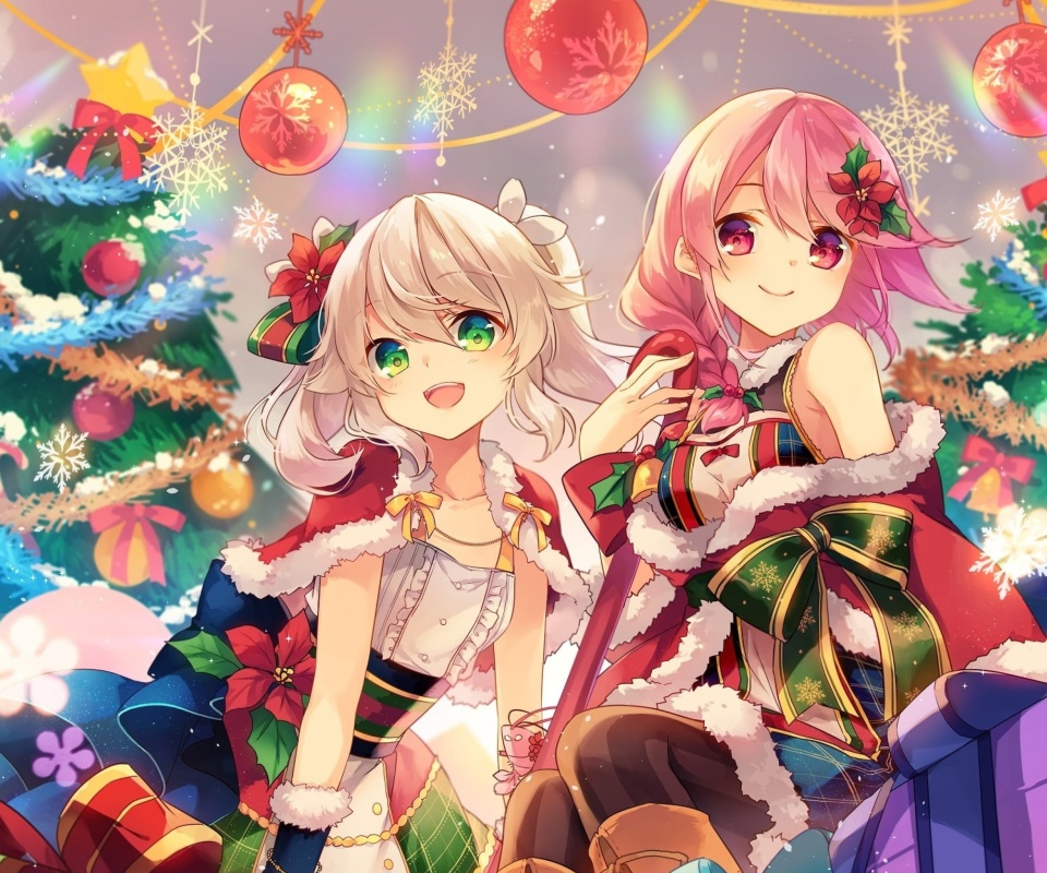 Anime Christmas wallpaper 960x800