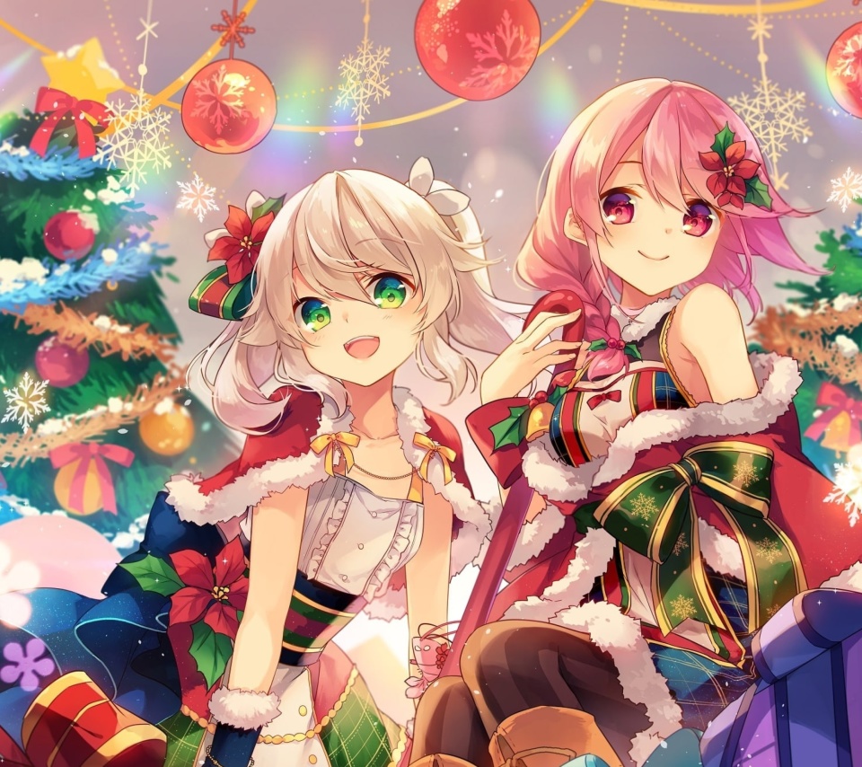 Anime Christmas wallpaper 960x854