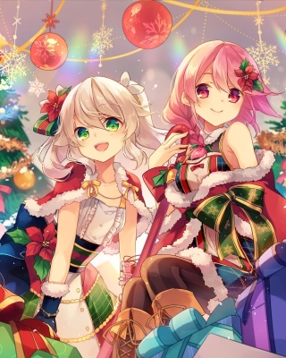 Kostenloses Anime Christmas Wallpaper für 320x480