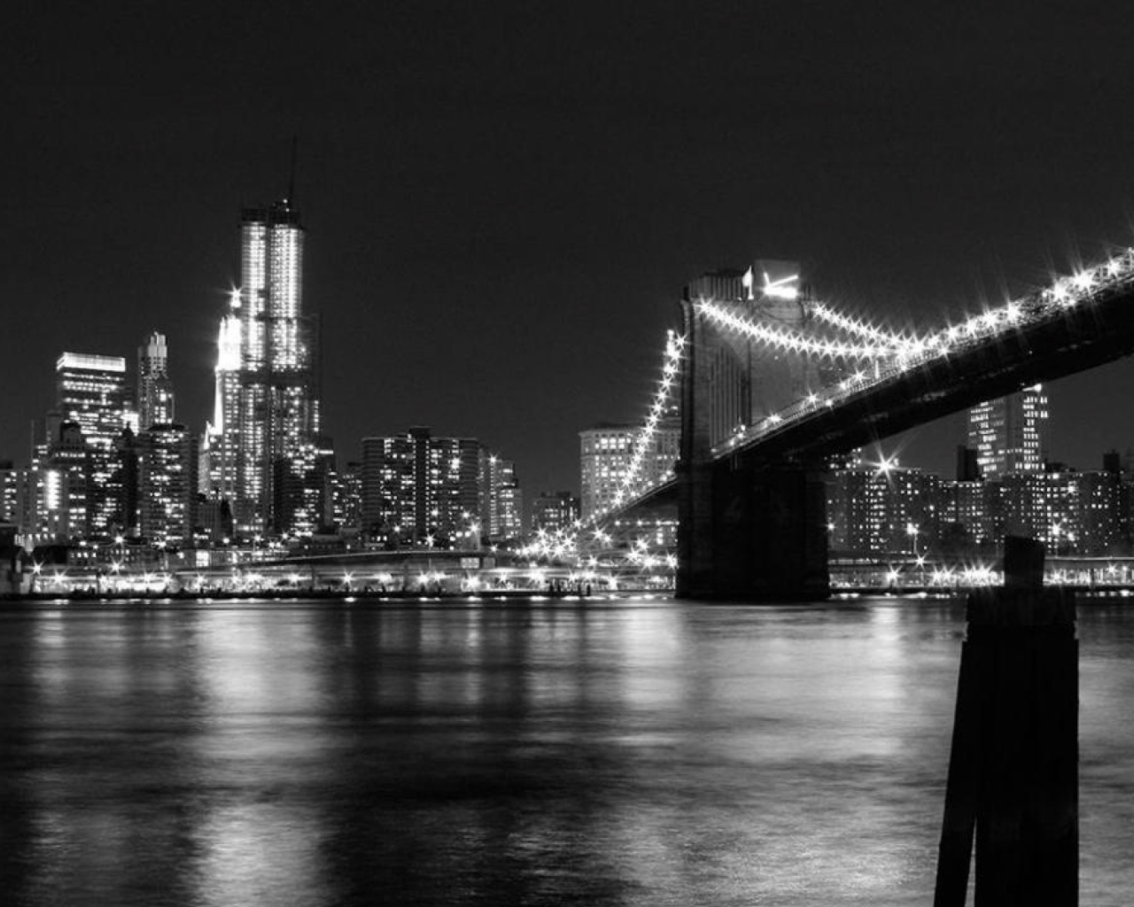 Fondo de pantalla New York City Lights 1280x1024