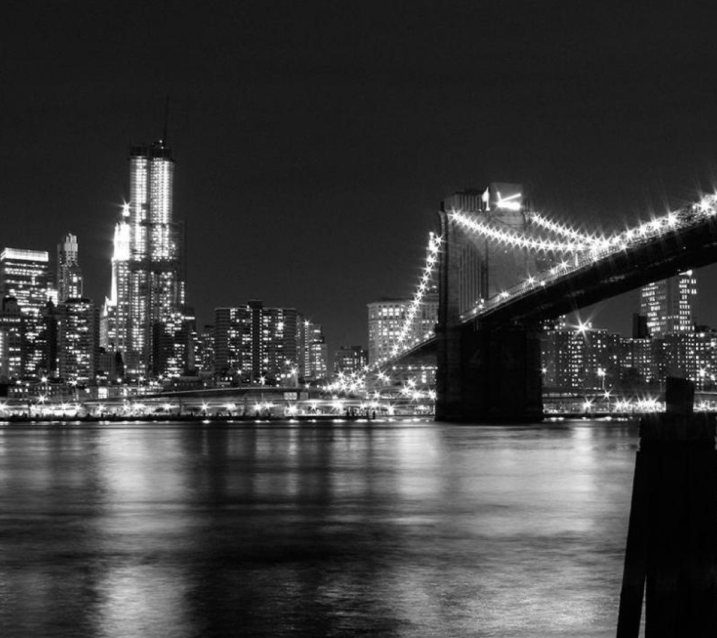 Das New York City Lights Wallpaper 1440x1280