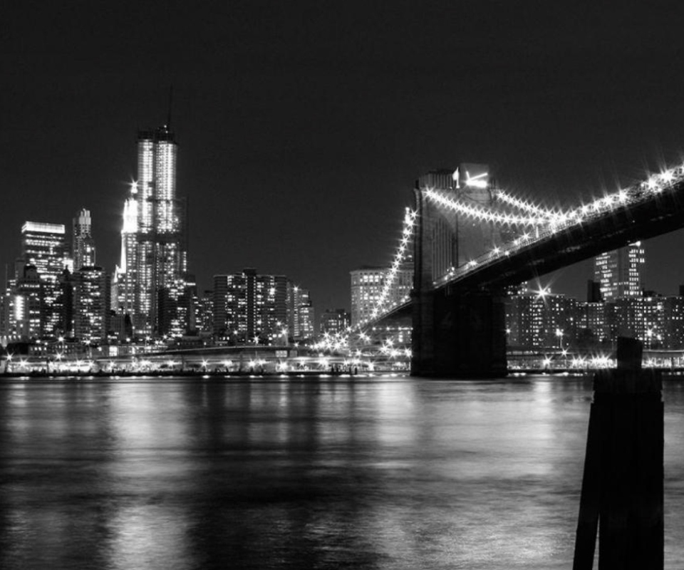 Das New York City Lights Wallpaper 960x800