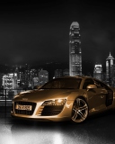 Gold And Black Luxury Audi wallpaper 128x160